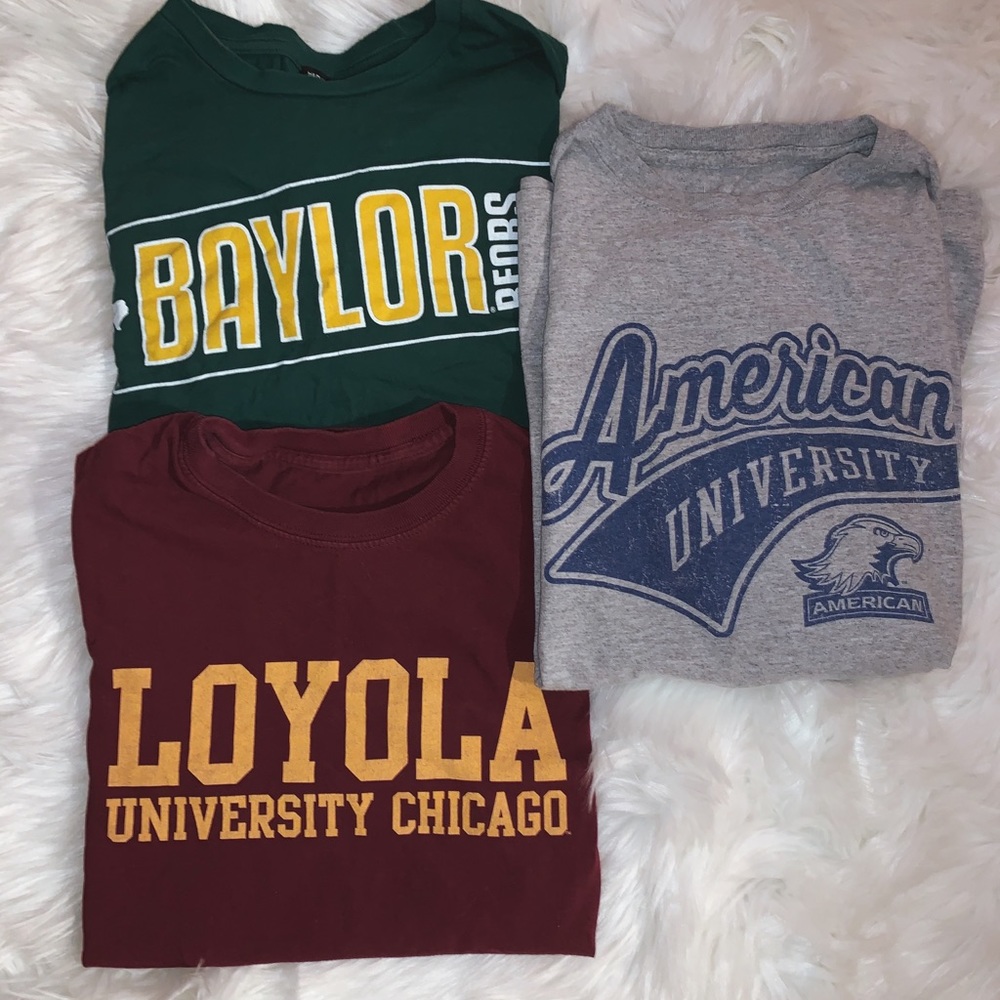 College T Shirt Pack of 3
